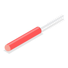 3D Isometric Flat  Illustration of Tooth Cleaning Tools. Item 3