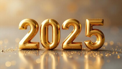 Golden 2025 New Year's Celebration