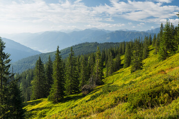 Blick in die Seckauer Tauern, Steiermark, Österreich