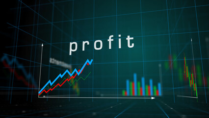 Profit business and income charts and graphs diagram