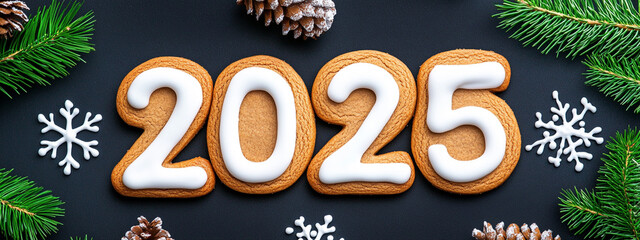 Festive_2025 Gingerbread Cookies with White Glaze