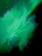 aurora borealis in the night sky
