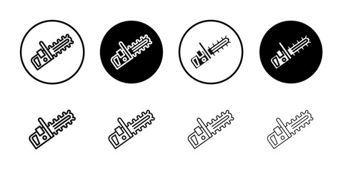 Fototapeta premium Chainsaw icon Simple thin outline