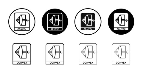 convex icon Simple thin outline