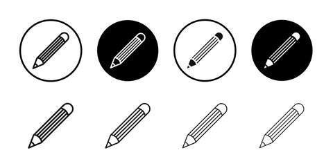 Pencil icon Simple thin outline