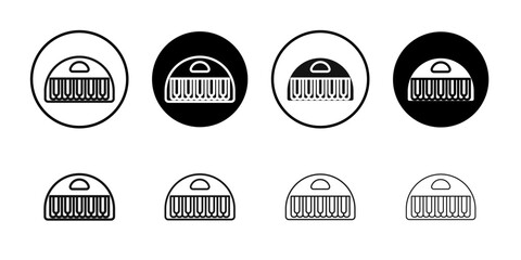 Piano icon Simple thin outline