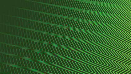 Green zig zag stripes line with gradient spotlight for text abstract background