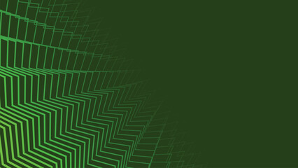 Green zig zag stripes line with gradient spotlight for text abstract background