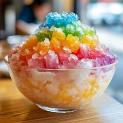 Rainbow shaved ice, Taiwan's delight
