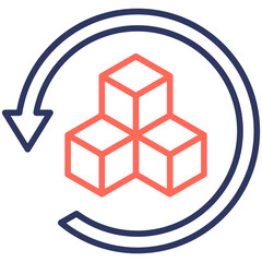 Obraz premium Reverse Logistics Icon