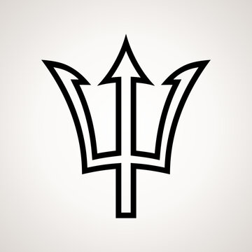 Trident - symbol from the flag of Barbados.