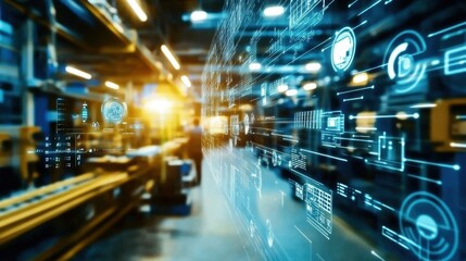 Obraz premium Industry 0 fosters automation in construction through advanced technology.