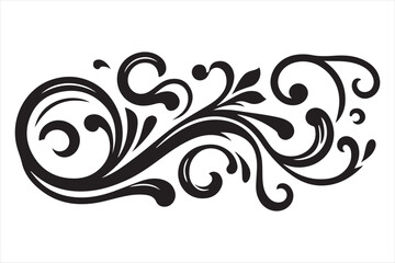 Fototapeta premium Vintage floral frame border design vector art