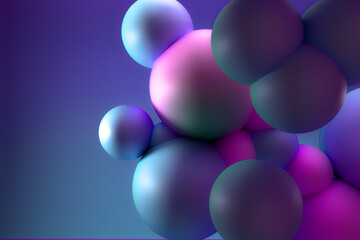 3d render of a molecule