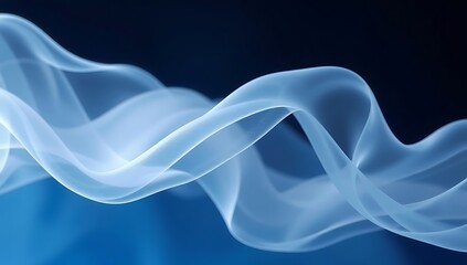 Abstract Blue Wave Form Design Background