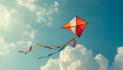 kite flying in the sky
