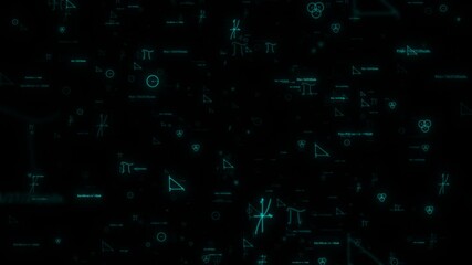 Mathematical Math Formulas Molecular digital made of binary code background. calculations functions equations elements, numbers and formulas equations Chemistry Science teaching math equation formula - Powered by Adobe