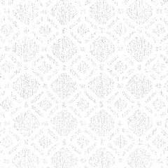 Rough texture. Broken plaster wall effect. Grunge worn damask pattern design. Distressed fabric texture. Overlay texture design. Vector illustration. Eps10.