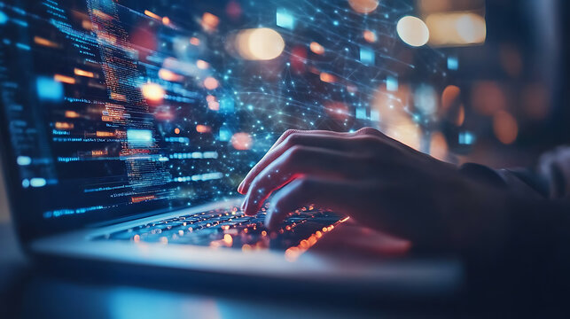 Unlocking work potential with ai solutions chatbots help solve problems at work, businessmen use ai technology for enhanced work efficiency data analysis and efficient tools