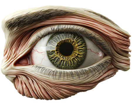 a close up of an eye