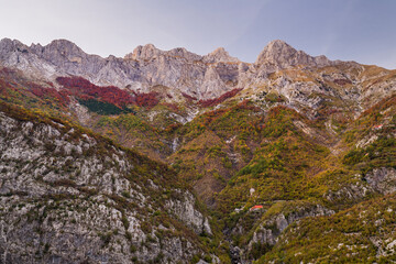 Bergflanke bei Malesi e Madhe, Prokletije Berge, Albanien, Europa
