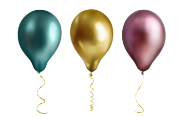 Bright Colorful Metallic Balloons Perfect for All Types of Celebrations and Events