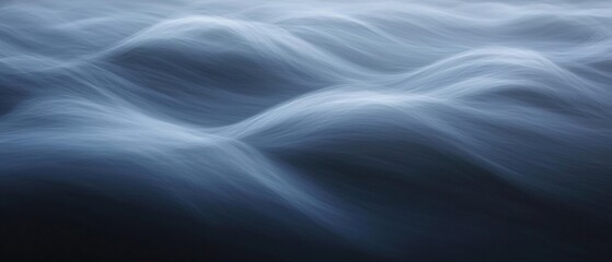 Obraz premium Abstract digital art piece that appears to be a close-up of a wave or ocean. the wave is made up of thin, wavy lines that create a sense of movement and depth.