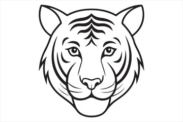 Obraz premium Illustration of a tiger head