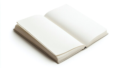 Isolated newspaper page on white background, daily press and journalism, featuring a blank media article for publication, propaganda communication and information.