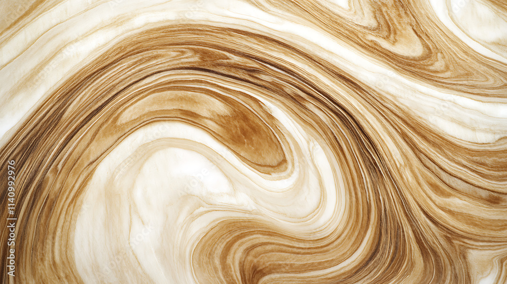 Poster white and cream marble pattern, swirling lines in soft pastel tones, texture for an elegant backgrou
