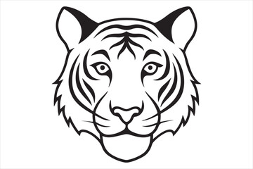 Obraz premium Illustration of a tiger head