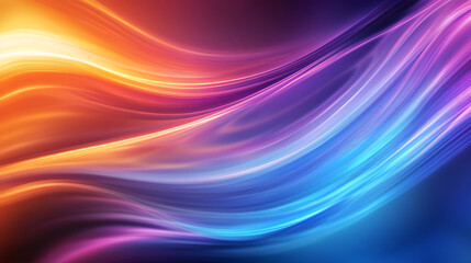 Fototapeta premium Smooth blue, orange and purple gradient background with a blur effect