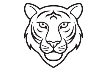 Illustration of a tiger head