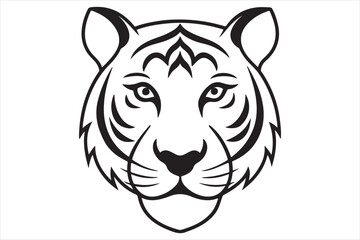 Obraz premium Illustration of a tiger head