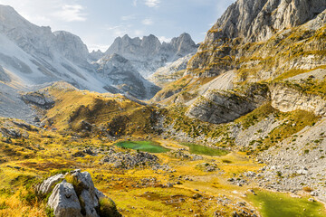 Hochtal Buni i Jezerces, Prokletije Berge, Albanien, Montenegro, Europa
