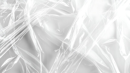 White plastic film wrap texture background