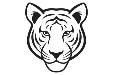 Illustration of a tiger head