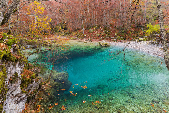 Oko Skakavice, The Eye, Ropojana Tal, Gusinje, Montenegro