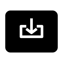 Fototapeta premium Inbox solid icon