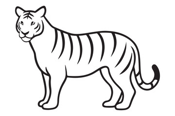 Obraz premium Illustration of a tiger Vector