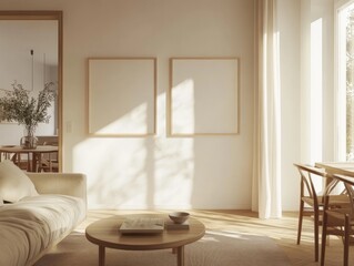 Sunlit Minimalist Living Room Interior Design