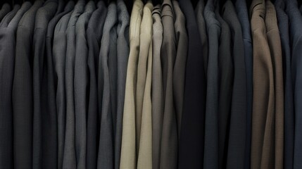 Fototapeta premium Neatly Arranged Textiles in Various Shades and Colors