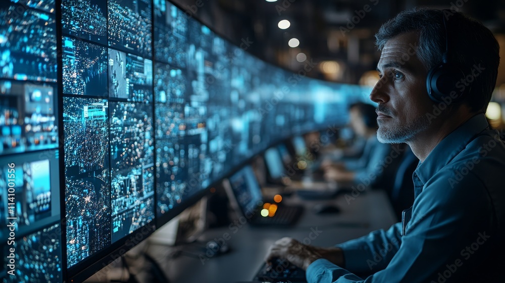 Aufkleber corporate office utilizing edge computing for real-time data analysis and monitoring in 2023