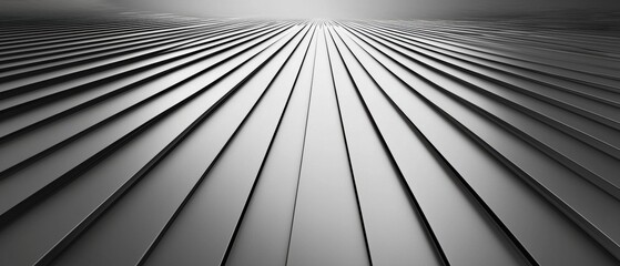 Black and white abstract background with a diagonal pattern of horizontal lines. the lines are arranged in a zigzag pattern, creating a sense of depth and dimension.