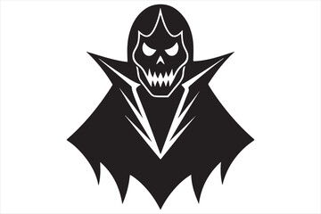 A  Halloween Black and White Silhouette