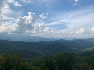 Fototapeta premium clouds over the mountains