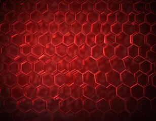 Obraz premium Glowing red hexagonal grid, subtle shadows, intense hue , hexagon, power