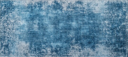 A flat surface of an old, worn-out carpet with faded colors and visible cracks