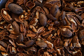 Cracked Pecans and Shells