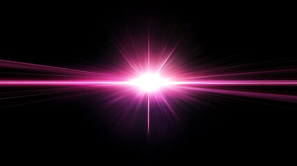 Obraz premium Pink bokeh flare light effect on black background, for overlay and screen layer modes